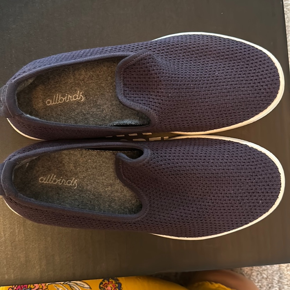 Comfy wool slip ons! Eggplant purple and gently worn.